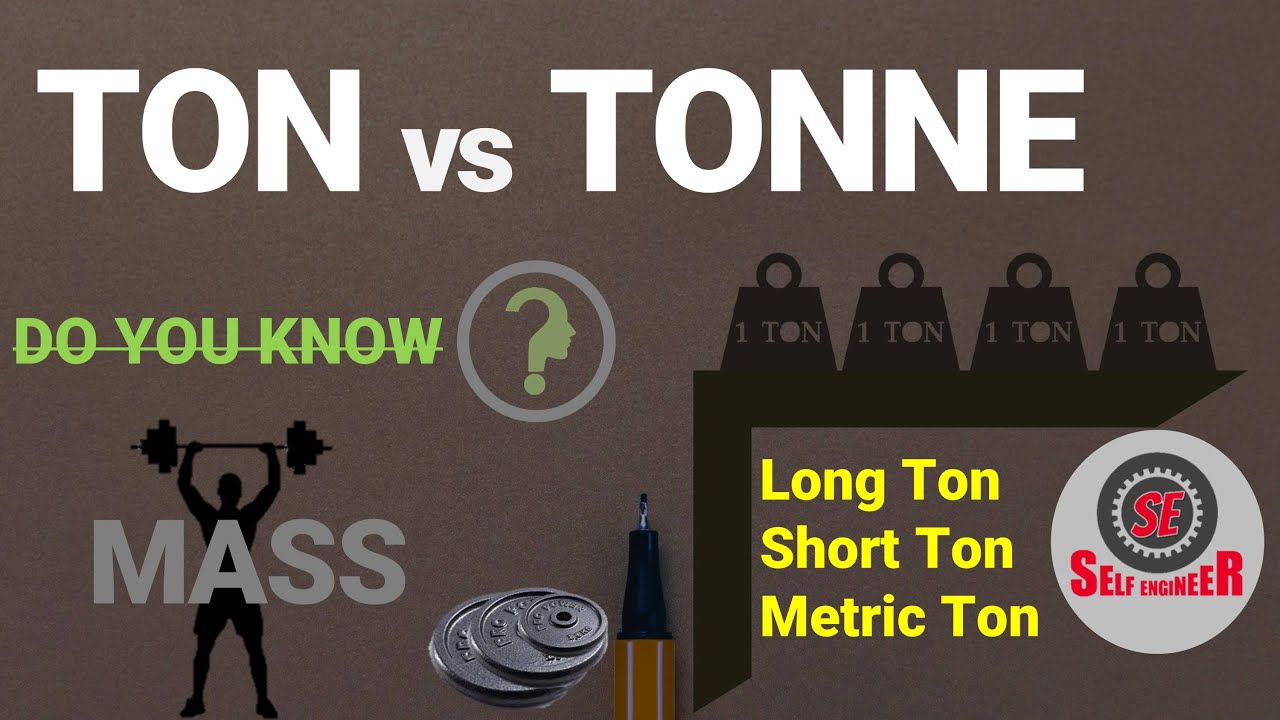 TON vs Tonne | Long Ton | Short Ton | Metric Ton - YouTube - Wat Is Een Ton In Gewicht