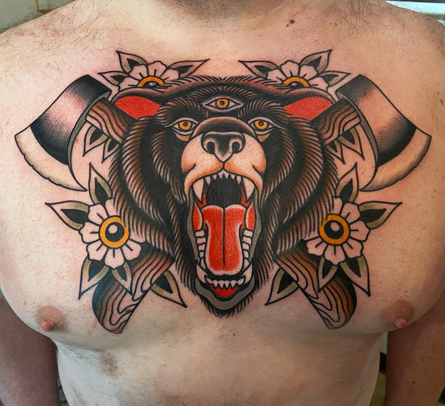 Top 81+ trad bear tattoo super hot - in.coedo.com.vn - Tattoo Met Namen Erin Verwerkt
