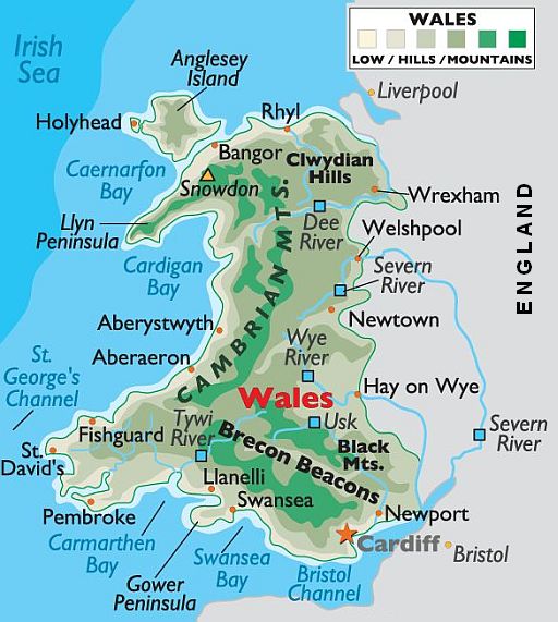 Top trails (Mooiste langeafstandspaden) Wales - Welke Weg Volgt De Grens Tussen Wales En Engeland