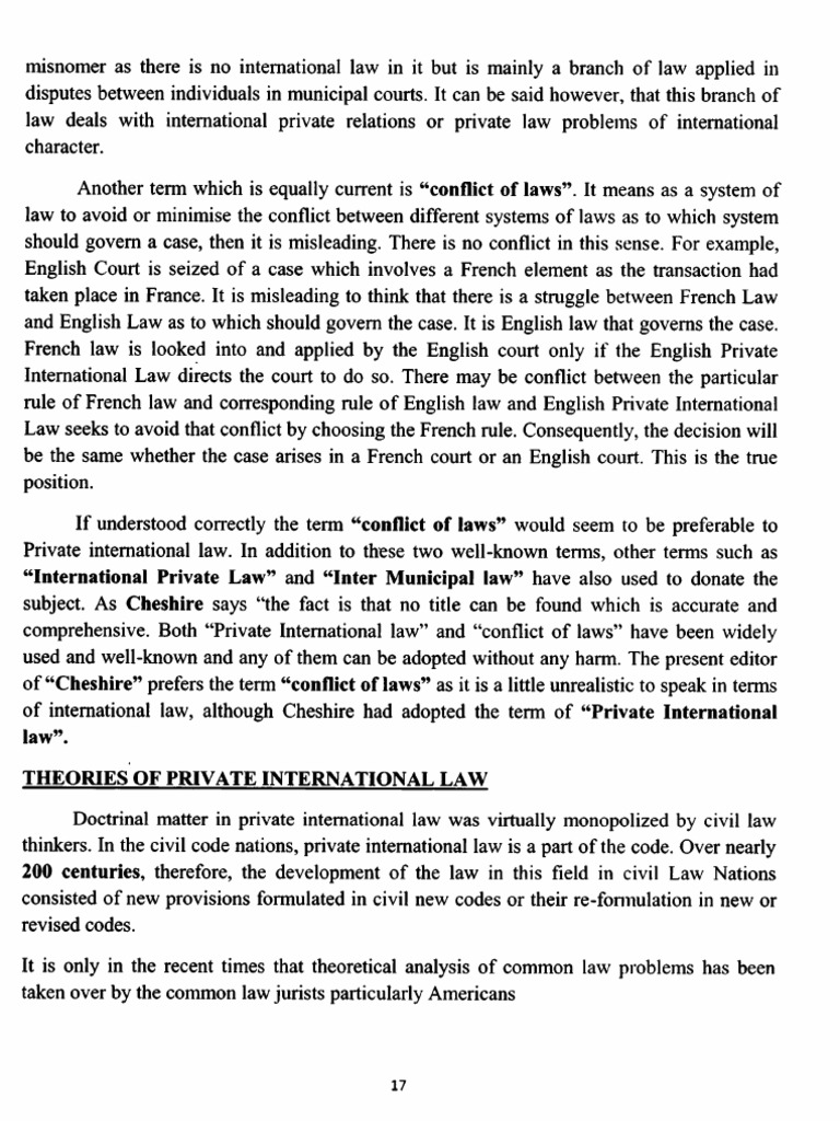 Topic 4. Theories of Private International Law | PDF - Concise Introduction To Eu Private International Law