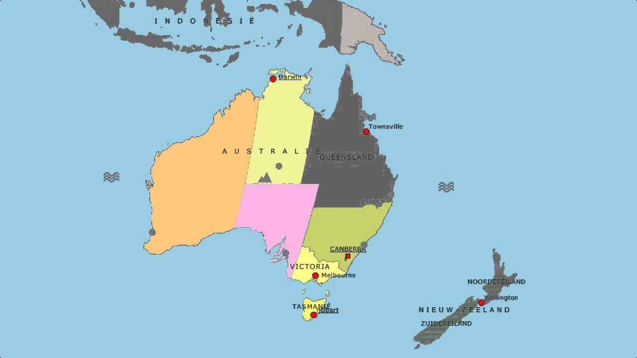 Topografie Australië en Nieuw-Zeeland (uitgebreid) - YouTube - Hoe Vaak Past Nederland In Australie