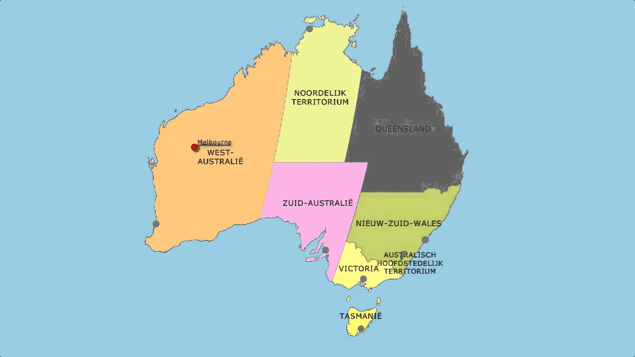 Topografie Australië staten en hoofdsteden - YouTube - Deelstaat Van India 3 Letters