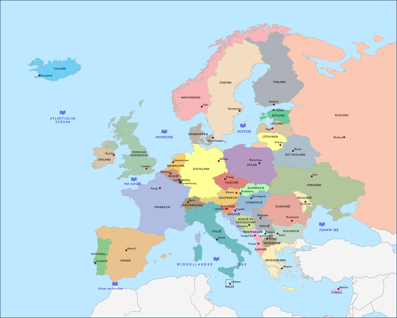 Topografie basiskaart europa – Artofit - Welke Landen Zijn West Europa