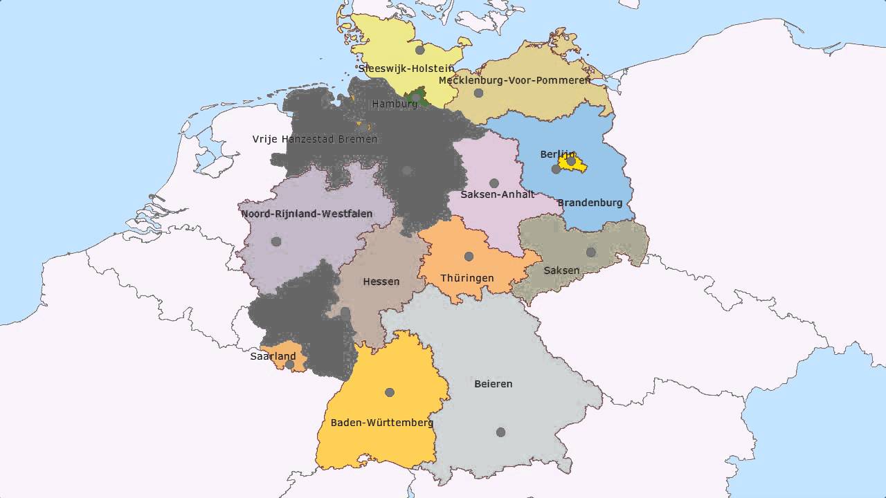 Topografie De deelstaten van Duitsland - YouTube - Welk Volk Veroverde In De 11e Eeuw Engeland