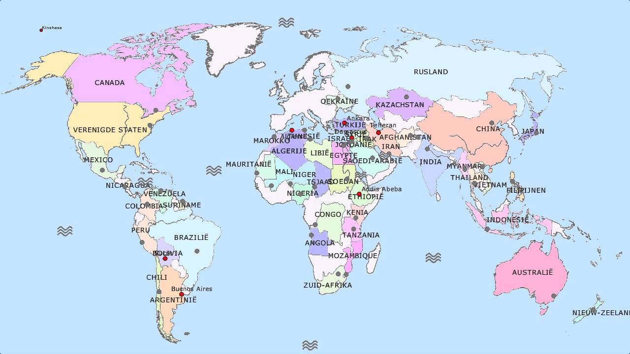Topografie De Wereld (Landen, Plaatsen en Water) - YouTube - Welke Chinese Steden Staan In De Top 25 Van Wereldsteden