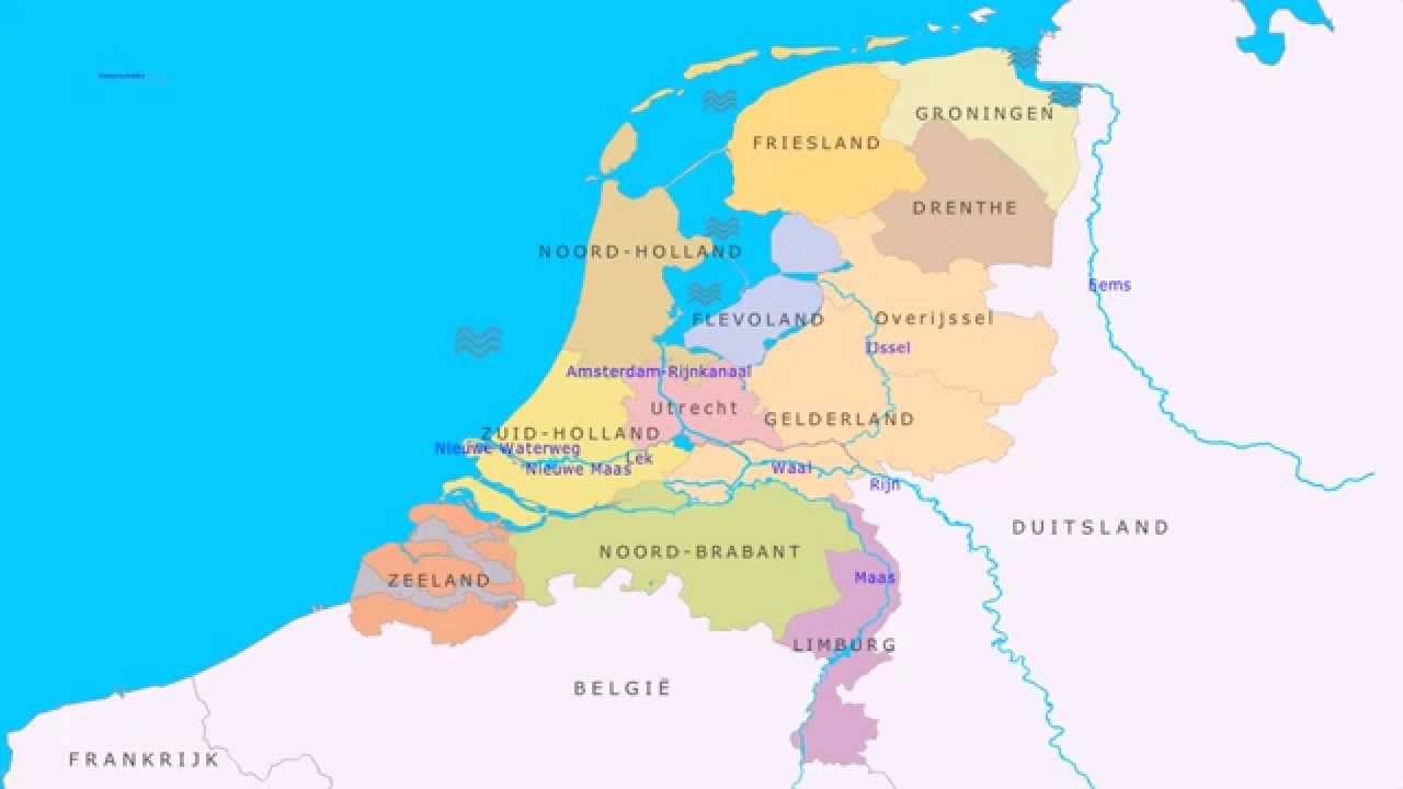 Topografie Grote rivieren en wateren van Nederland - YouTube - Hoe Herken Je De Grote Rivieren In De Alpen