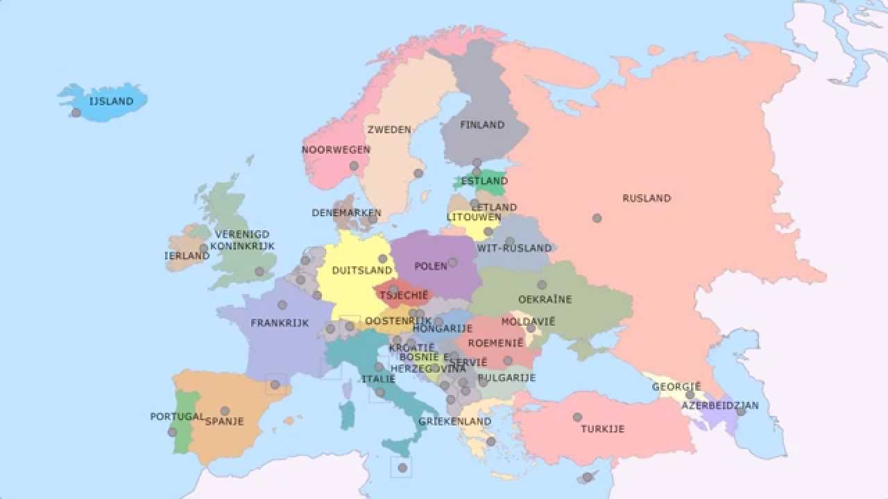 Topografie Landen en hoofdsteden van Europa (deel 2) - YouTube - Landen Van Europa En Hoofdsteden Oefenen