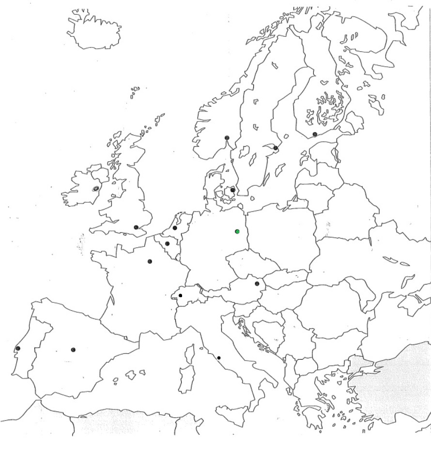 Landen Van Europa Met Hoofdsteden Oefenen