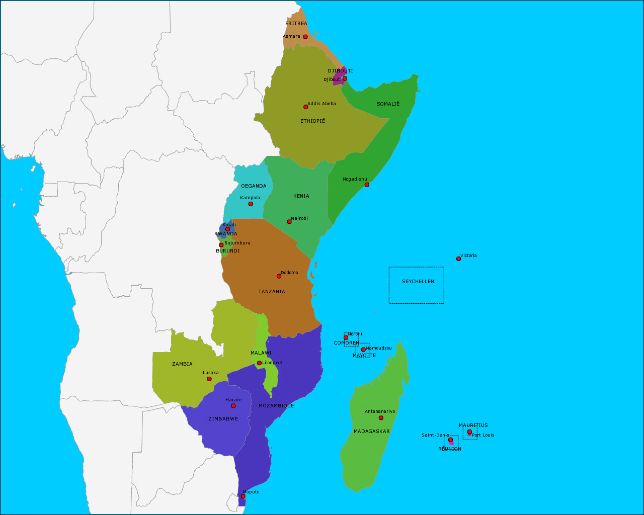 Landen In Oost Afrika