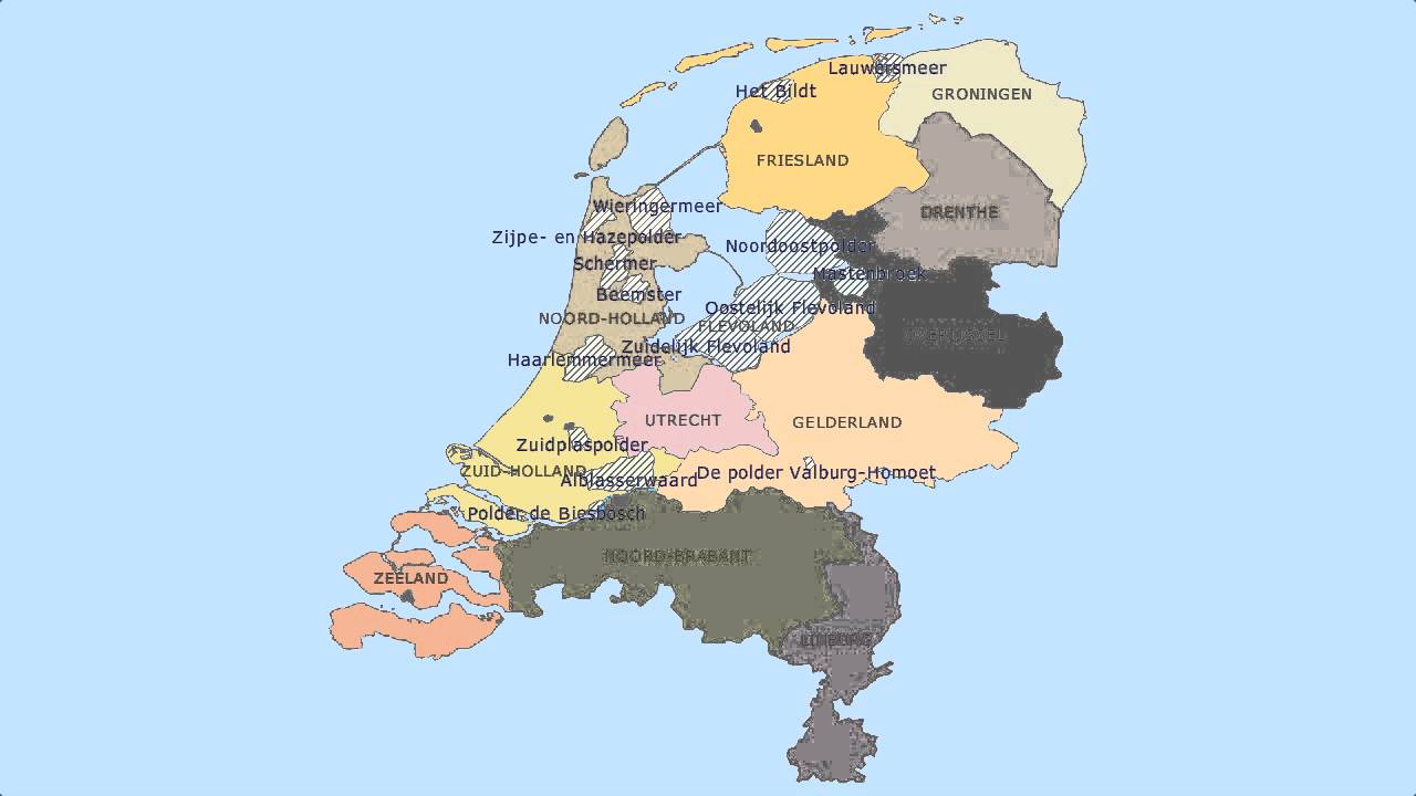 Topografie Polders van Nederland - YouTube - Lijst Van Polders In Nederland
