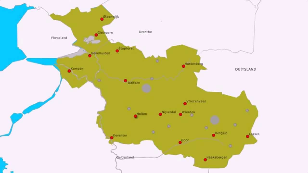 Topografie Provincie Overijssel - YouTube - Plaats In Overijssel Met 6 Letters