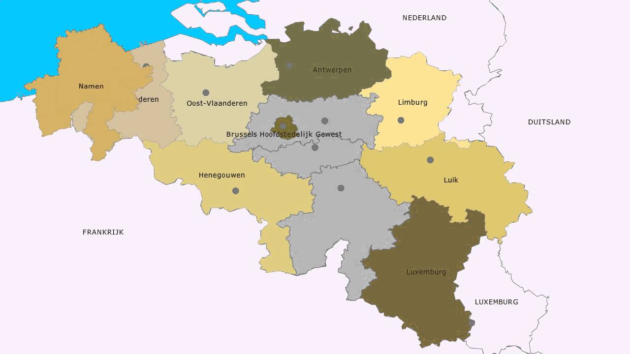 Topografie Provincies en hoofdsteden van België - YouTube - Wat Is De Hoofdstad Van Brabant