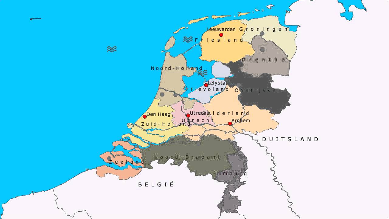 Topografie Provincies, hoofdsteden en wateren van Nederland - YouTube - Provincies En Hoofdsteden Nederland Oefenen
