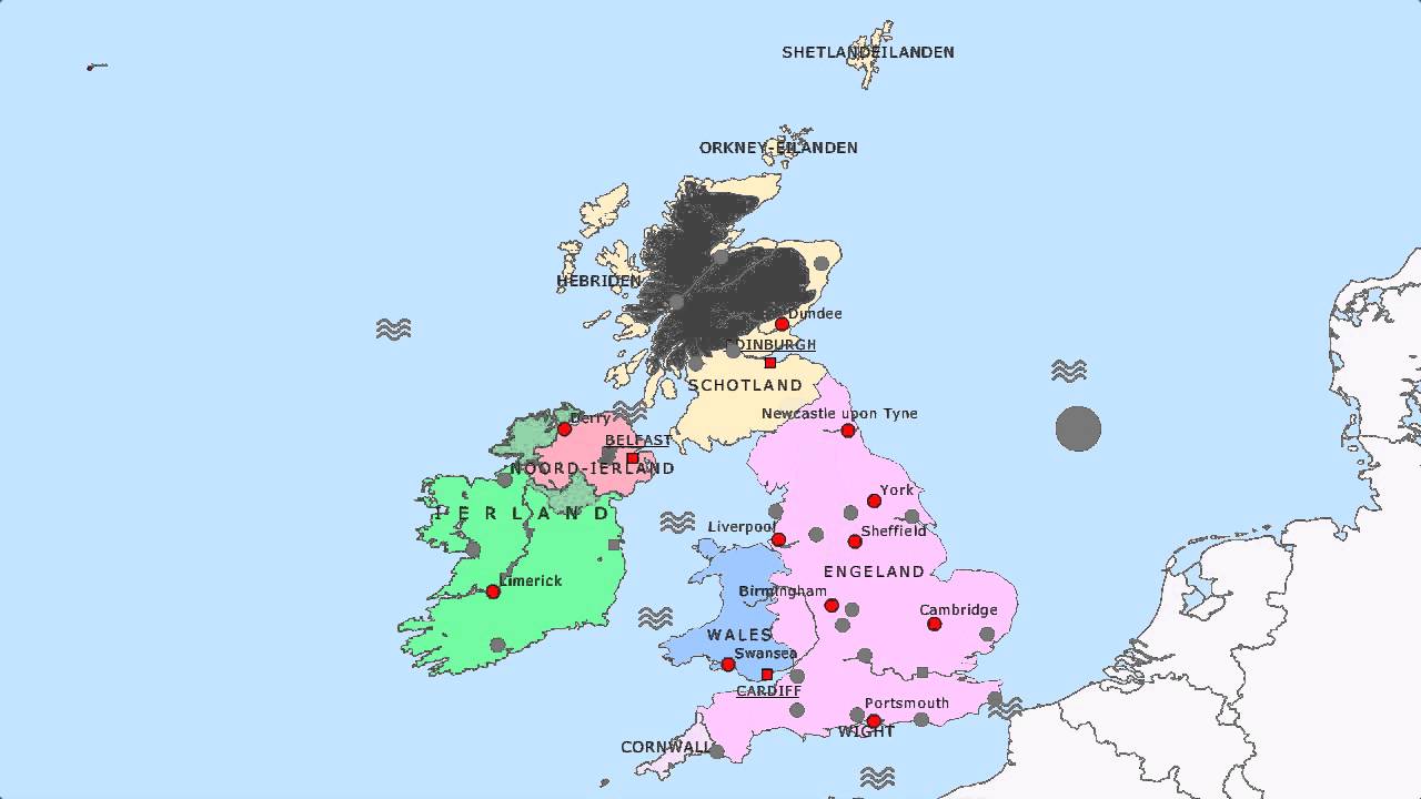 Topografie Verenigd Koninkrijk en Ierland - YouTube - Verschil Groot Brittannië En Verenigd Koninkrijk