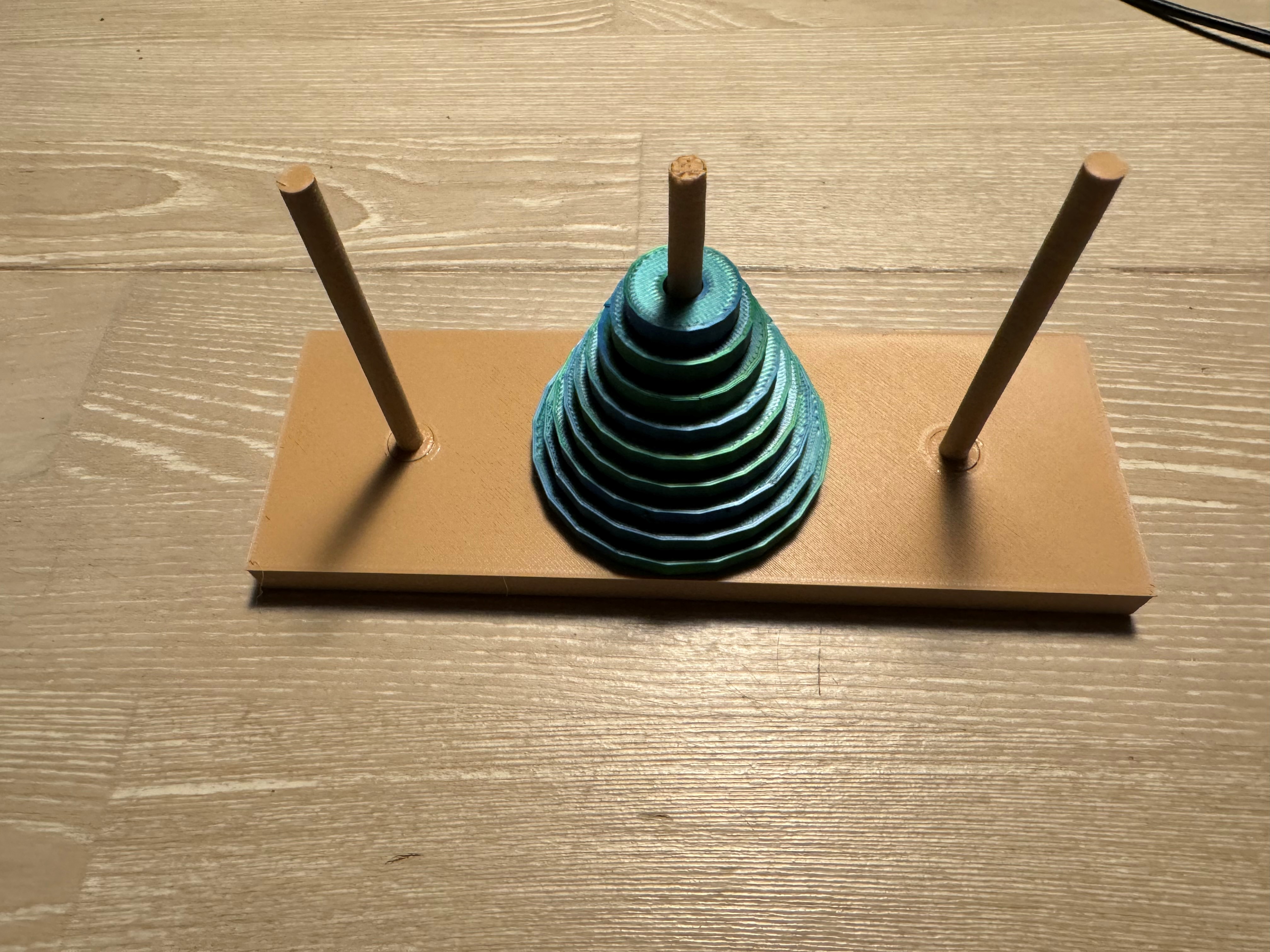 Toren van Hanoi by Joop | Download free STL model | Printables.com - Toren Van Hanoi 6 Schijven Oplossing