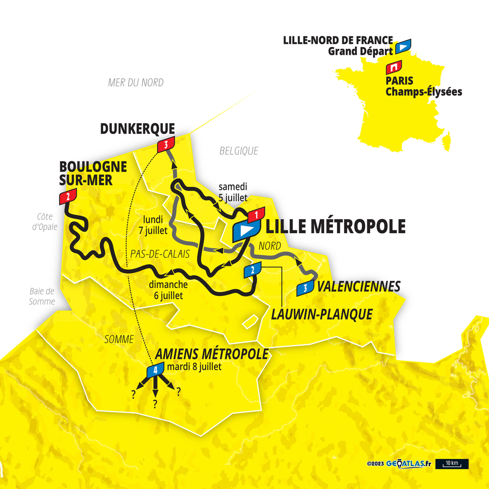 Tour De France 2025 Route And Dates In India - Larry Song - Waar Start De Tour De France