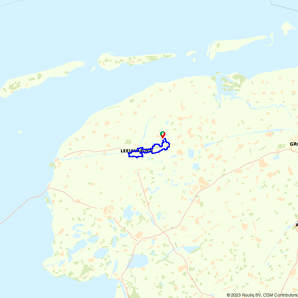 Tour of Leeuwarden and De Groene Ster - Ryptsjerk - Cycling route - Aquazoo Friesland De Groene Ster Leeuwarden