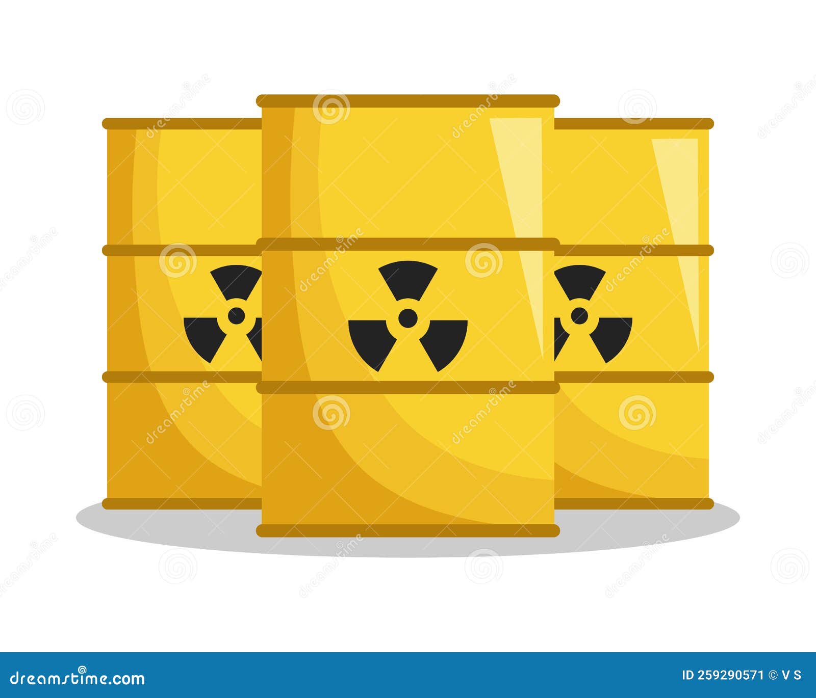 Toxic, Radioactive Waste. Barrel Vector. Cartoon. Isolated Dump - Hoe Lang Blijft Radioactief Afval Gevaarlijk