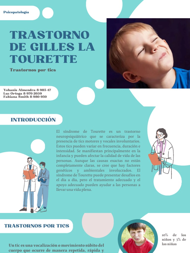 Trastorno de Gilles Tourette | PDF | Síndrome de Tourette | Trastorno - Ziekte Gilles De La Tourette