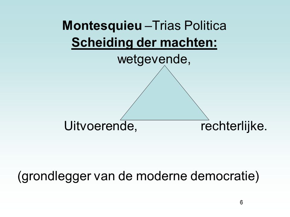Wat Is De Trias Politica