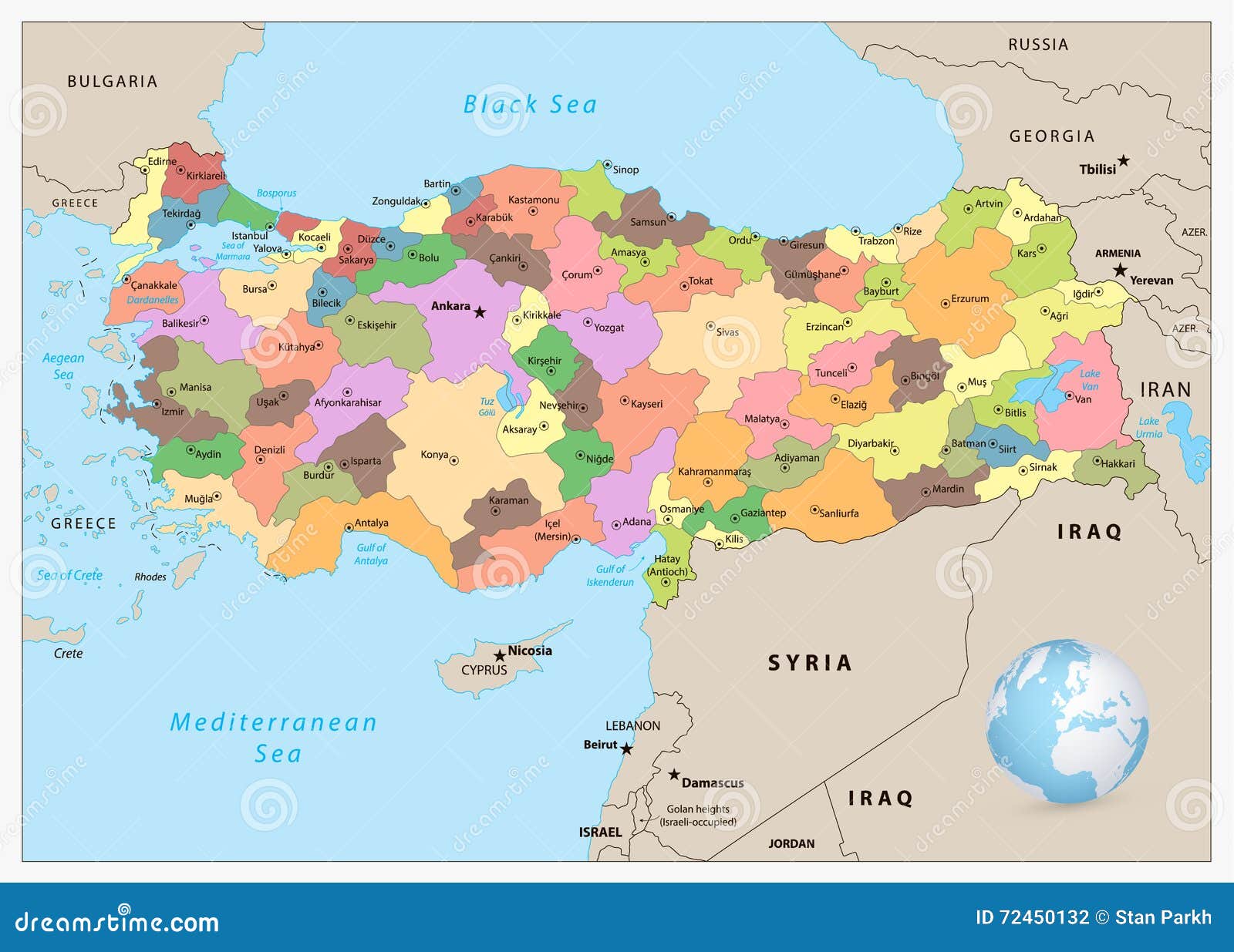 Waar Ligt Turkije Op De Kaart