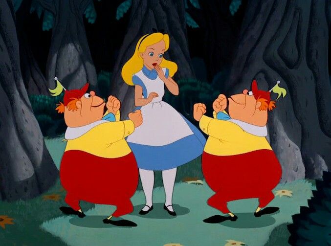 Tweedle Dee Tweedle Dum Alice In Wonderland