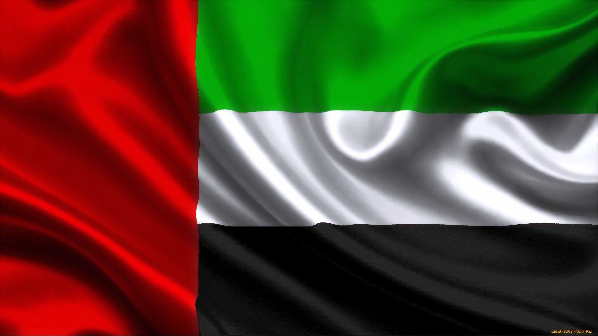 Uae Flag - Burj Al Arab Dubai Verenigde Arabische Emiraten