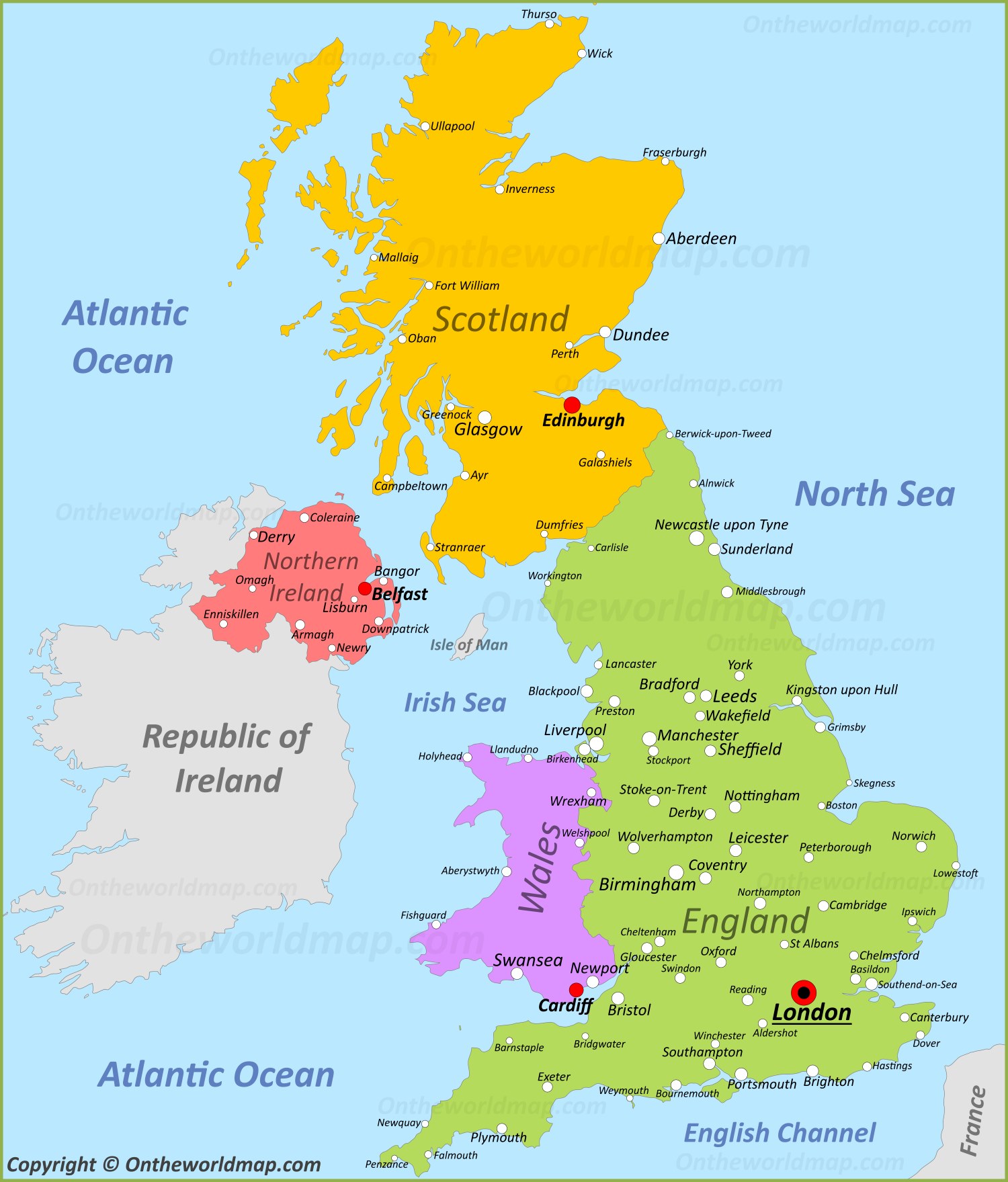 UK Map | Discover United Kingdom with Detailed Maps | Great Britain Maps - Uk English Vs American English