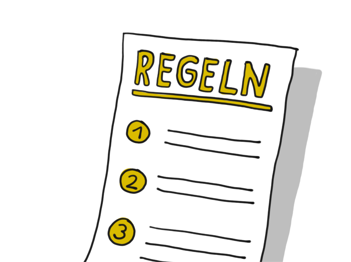 Unsere Regeln | Inkl. Design - Regel Für Der Die Das