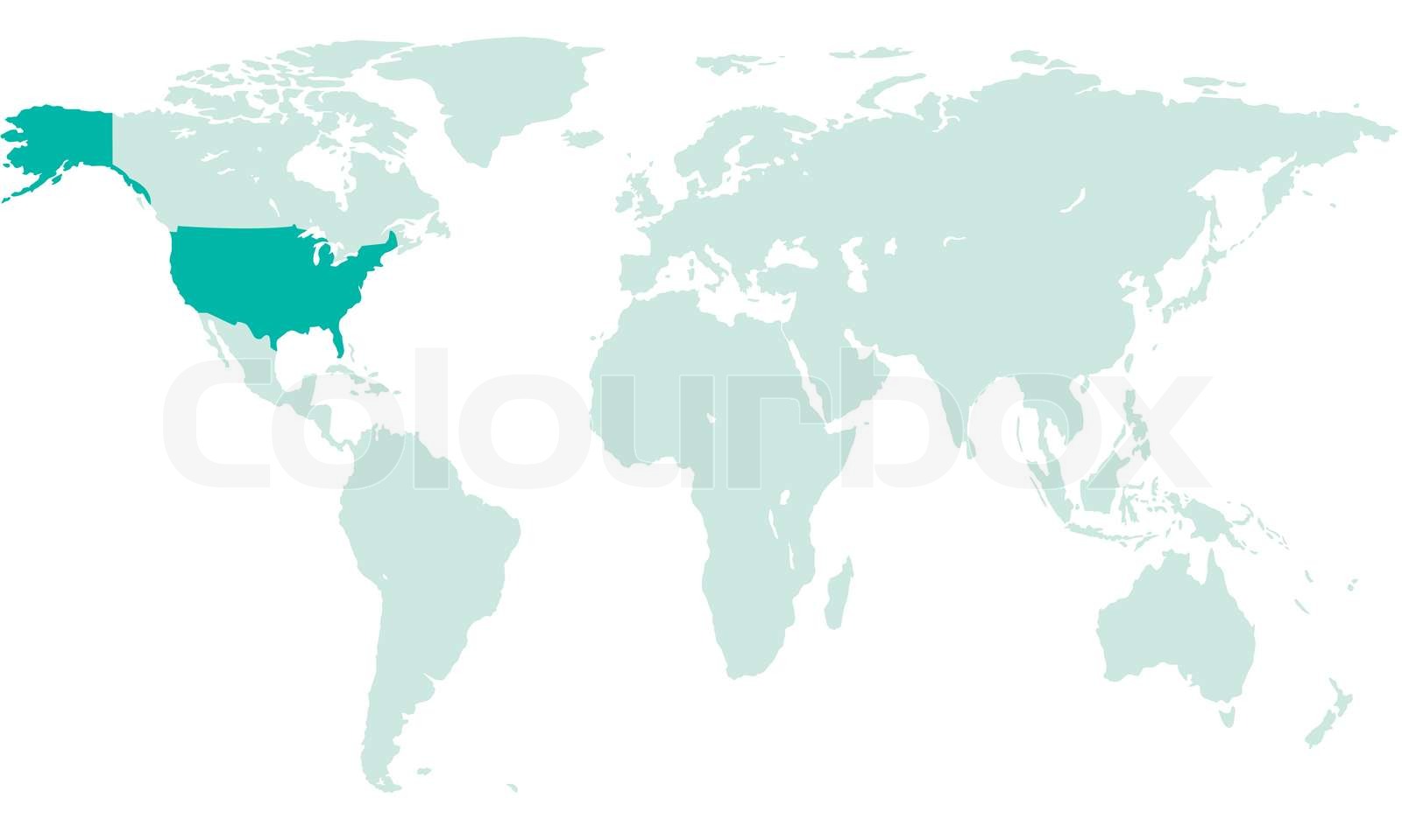 Kaart Van Noord Amerika Met Staten