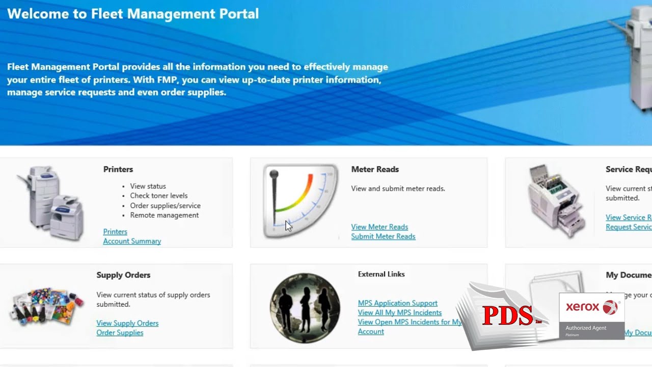 Using Fleet Management Portal for Xerox Remote Print Services--Copiers - Xerox Print Portal Tu Delft