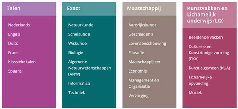 Vakken op de middelbare school | Het Onderwijsloket - Cultuur En Maatschappij Vakken Vwo