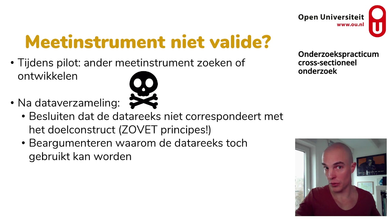 Validiteit verifieren (PB0812: Onderzoekspracticum cross-sectioneel - Wat Is Cross Sectioneel Onderzoek