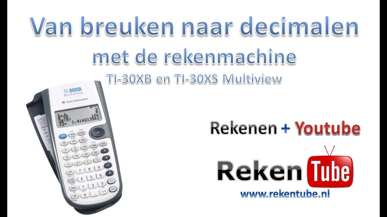 Van breuken naar decimalen op de rekenmachine - YouTube - Hoe Doe Je Een Breuk Op Een Grafische Rekenmachine