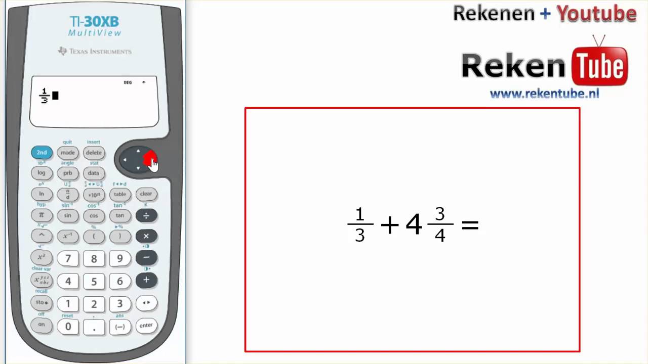 Van breuken naar decimalen op de rekenmachine - YouTube - Hoe Doe Je Een Breuk Op Een Grafische Rekenmachine