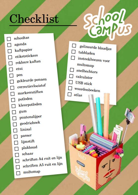 V&D Schoolspullen checklist Back 2 School, High School, School Diy - Wat Heb Je Nodig Voor Voetbal