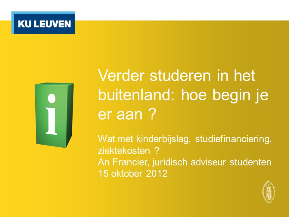 Verder studeren in het buitenland: hoe begin je er aan ? Wat met - Studiefinanciering Studeren In Het Buitenland