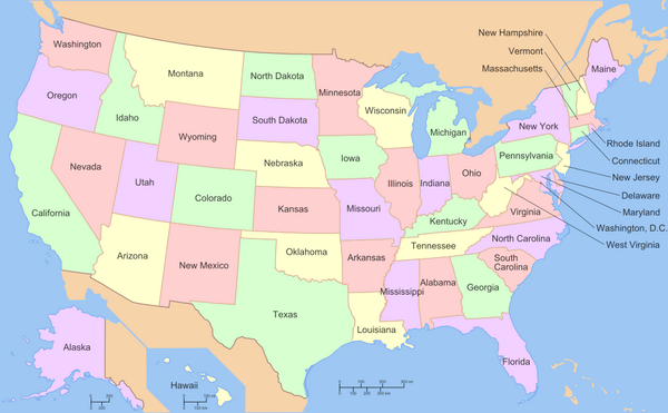 Verenigde Staten - Wegenwiki - Hoeveel Staten Zijn Er In Amerika