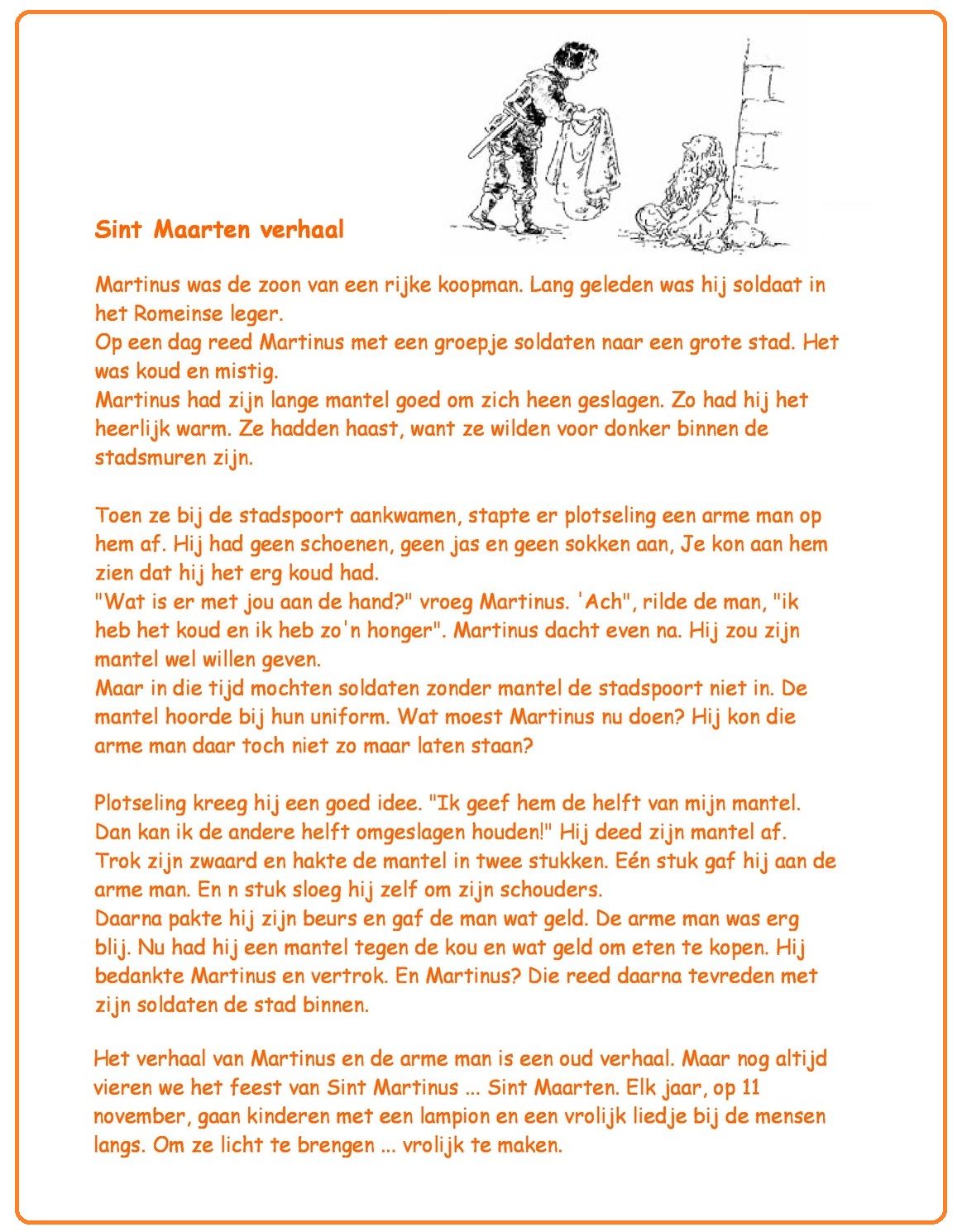 Wat Is Het Verhaal Van Sint Maarten