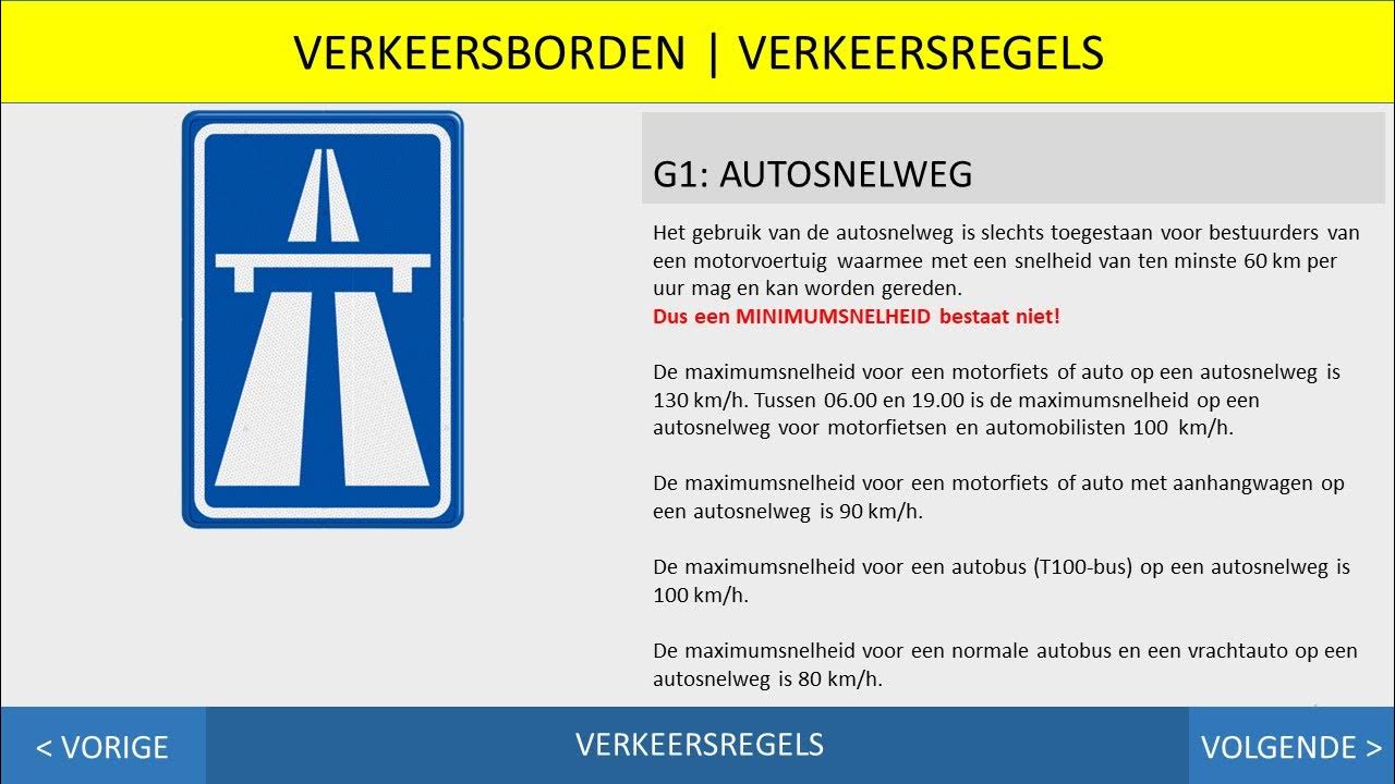 Verkeersregels - Verkeersborden - Autotheorie - Scootertheorie - Bij Welk Bord Kun Je Tegenliggers Verwachten