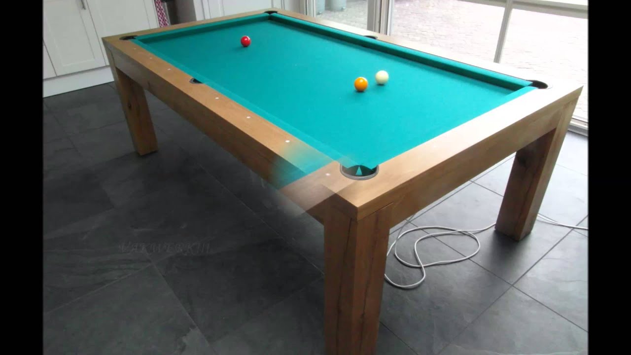 Verwarmd Biljart-Eettafel - van den Berg Biljarts Boekel - YouTube - Dit Weefsel Wordt Gebruikt Op Biljarttafels
