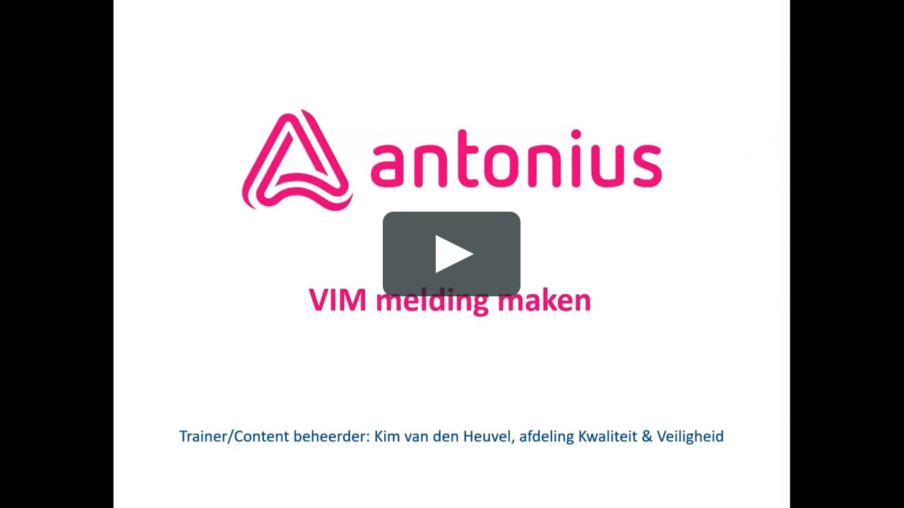 VIM melding maken on Vimeo - Wat Is Een Vim Melding