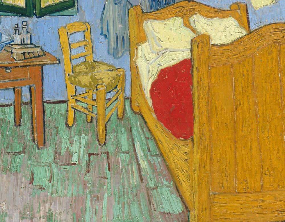 Vincent van Gogh. De slaapkamer, 1888 op canvas, behang, poster en meer - Vincent Van Gogh De Slaapkamer