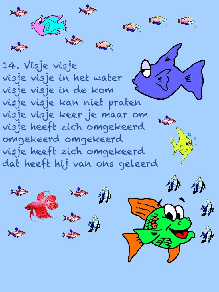 Visje - Versje The Ocean, Ocean Treasures, Summer Theme, Beautiful Fish - Visje In Het Water Liedje