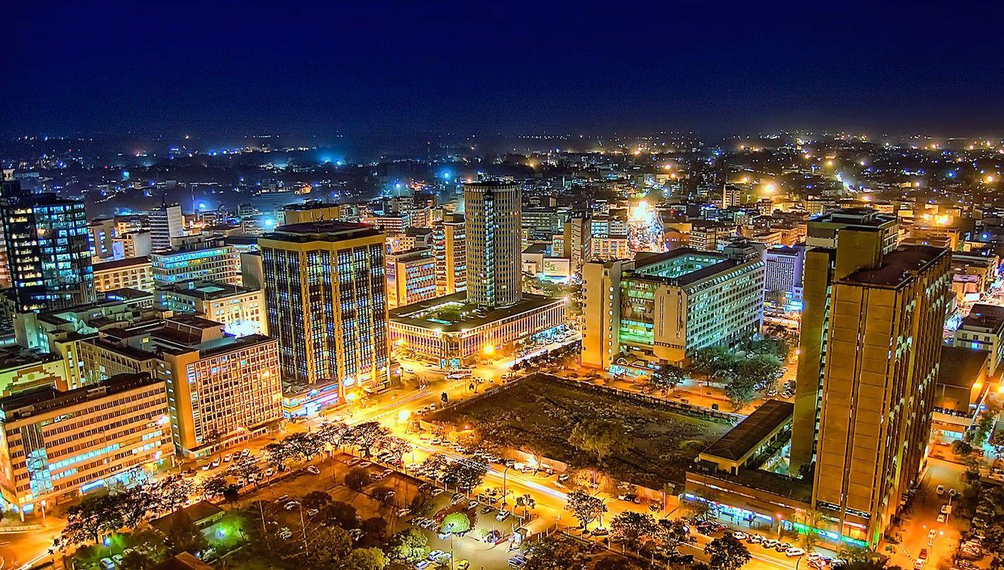 Vista de Nairobi, capital de Kenya. Nairobi Travel, Nairobi City, Kenya - Wat Is De Hoofdstad Van Kenia