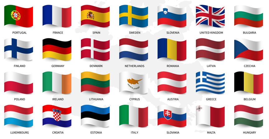 Vlaggen van europa - Engelse Vlag Wit Met Rood Kruis
