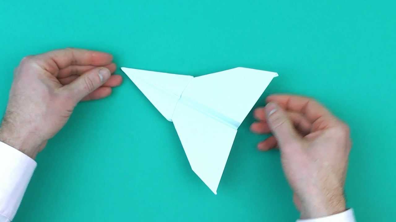 Vliegtuigje Vouwen ('Kleine Jager') - YouTube - Vliegtuigje Vouwen Die Lang In De Lucht Blijft