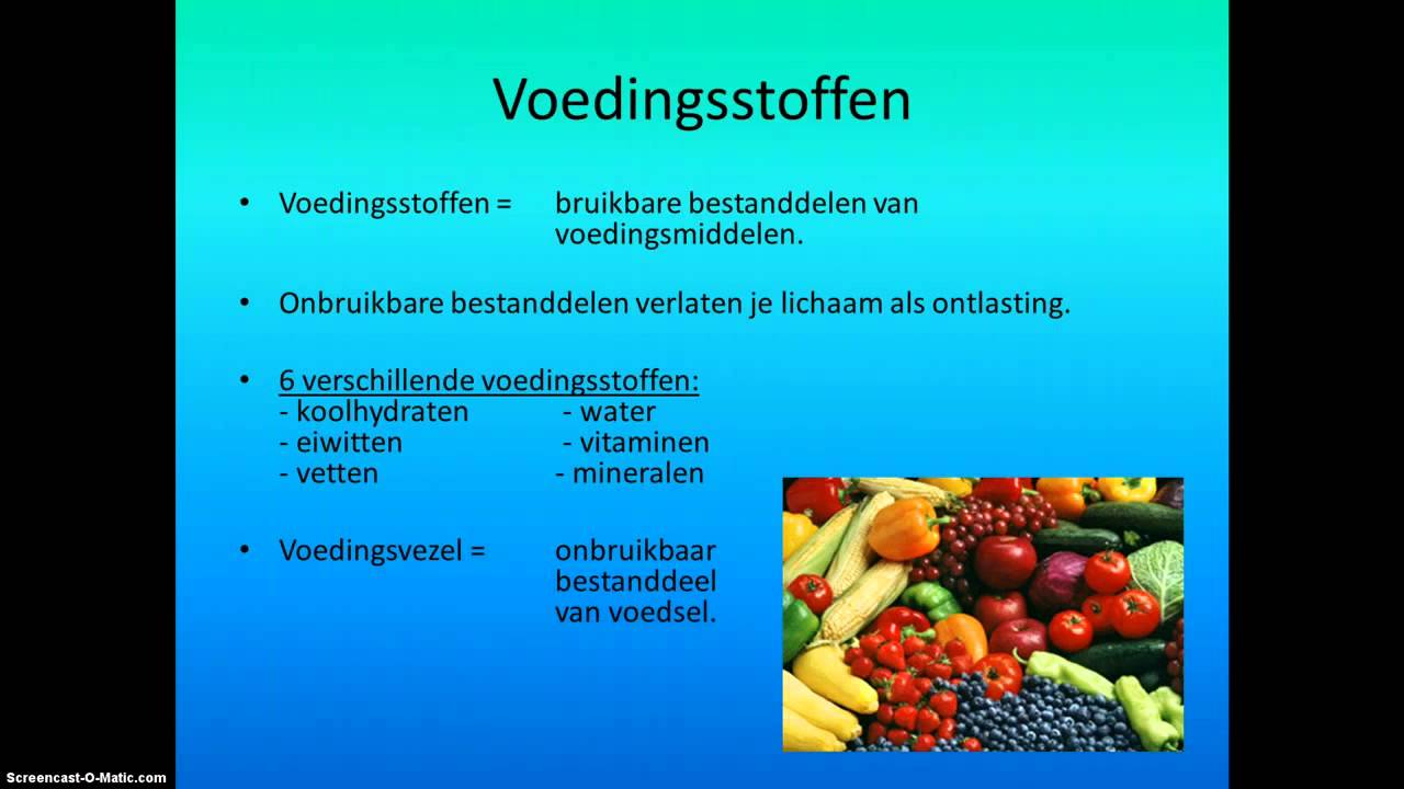 Voedingsmiddelen en voedingsstoffen - YouTube - Wat Is Het Verschil Tussen Voedingsmiddelen En Voedingsstoffen