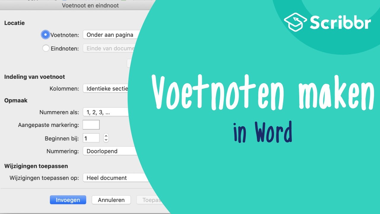 Voetnoten maken in Word - YouTube - Wanneer Gebruik Je Dubbele Punt