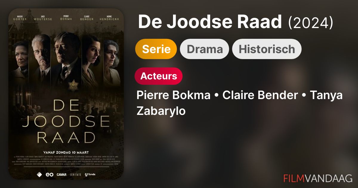 Volledige Cast van De Joodse Raad (serie, 2024) - FilmVandaag.nl - Serie De Joodse Raad